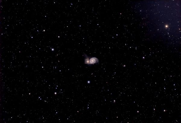 M51 Galassia Vortice (Whirlpool Galaxy) - астрофотография