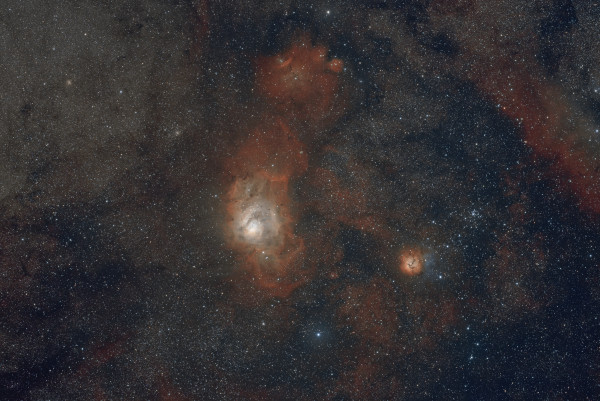 M8 Lagoon and surroundings. - Astrophotography