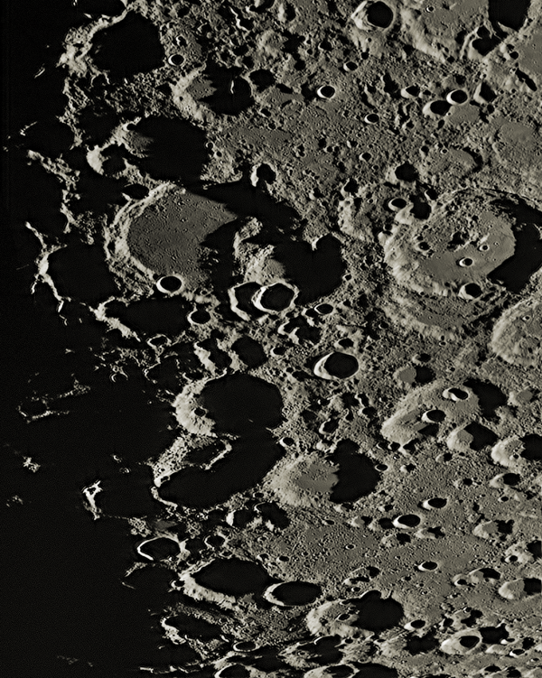 Район кратера Гераклит  (Region of Heraclitus) - астрофотография