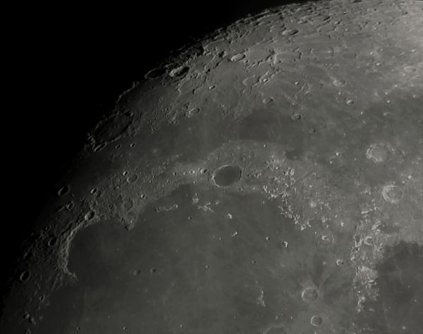 Луна-Море дождей, кратер Платон, Альпы и их окрестности 06.10.2022 - астрофотография