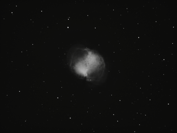 M27 Dumbbell Nebula. OIII 500nm (Draft) - астрофотография