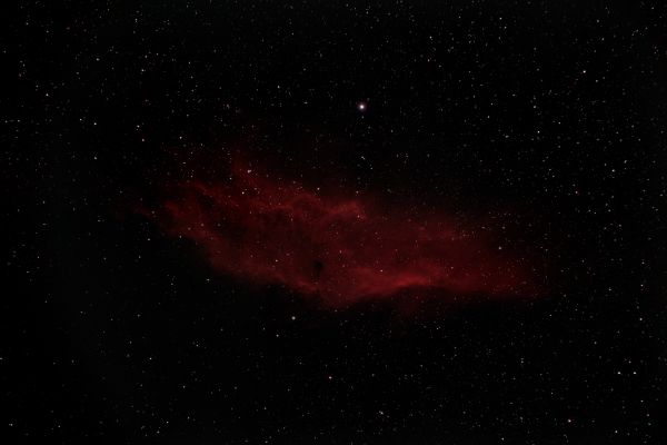 NGC 1499 Эмиссионная туманность Калифорния в Персее - астрофотография