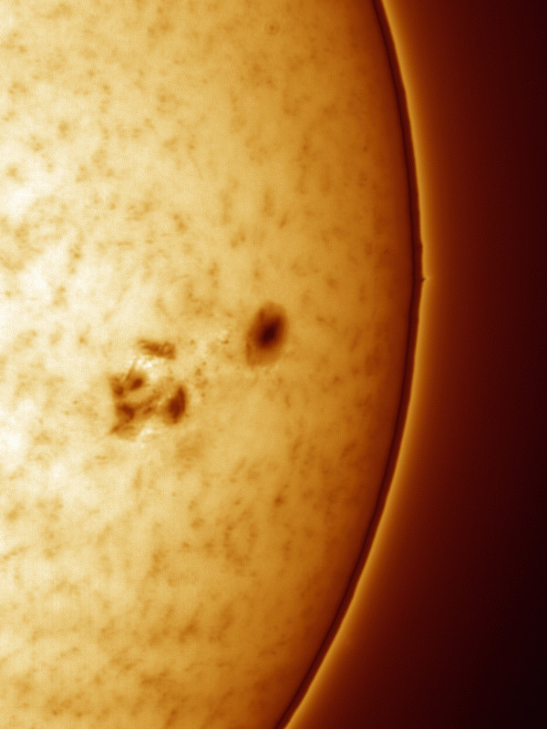 Sunspot group 4366 on 08.02.2026 (15-minute animation) - Astrophotography