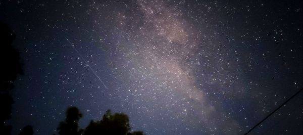 Milky Way over Lake Peipus (processed photo) - Astrophotography