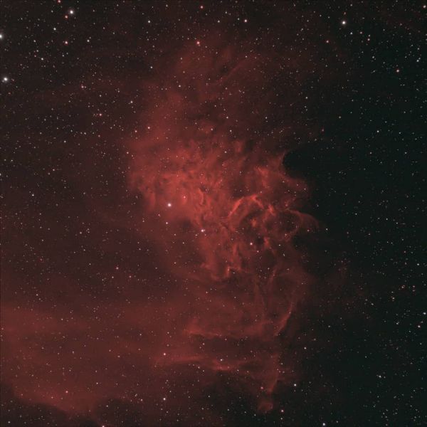 C 31 Туманность Пылающая звезда - астрофотография