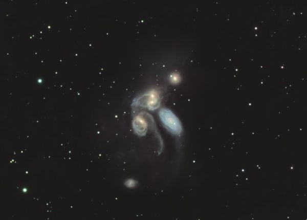 Stephan's Quintet (NGC 7317, NGC 7318A, NGC 7318B and NGC 7319) - Astrophotography