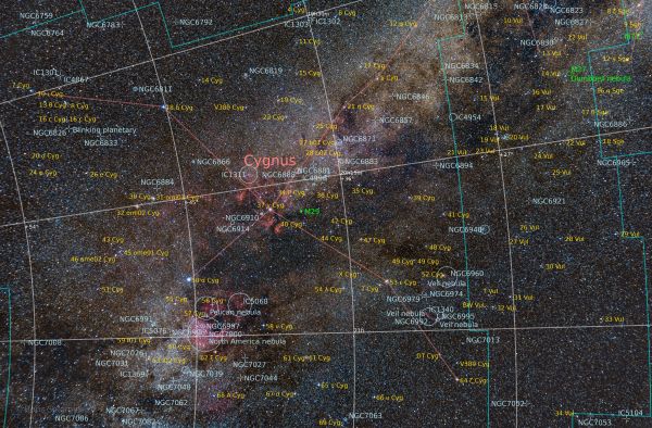 Cygnus - астрофотография