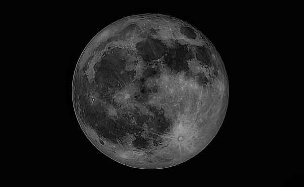 Луна (полная фаза) - астрофотография