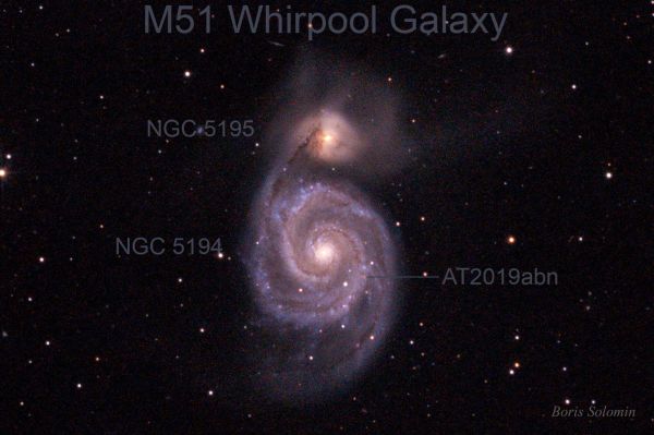 M51 Crop - астрофотография
