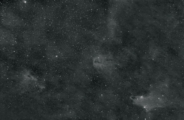 Shark Nebula LDN 1235, Lynds Nebula LDN 1251, пыль в Цефее - астрофотография