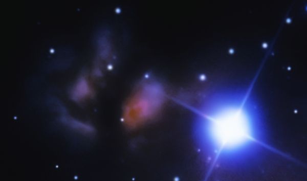 Туманность Пламя (NGC 2024) и звезда Альнитак - астрофотография