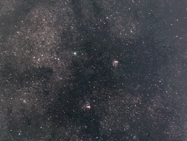 C/2025/R2 (SWAN) M17 m16 sour processing - Astrophotography