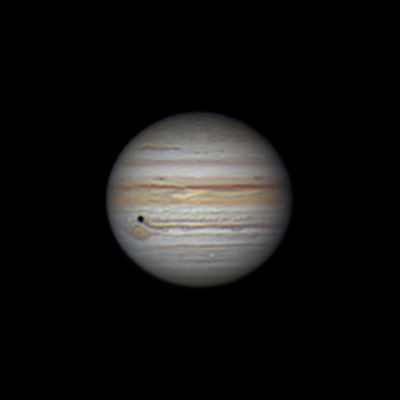 Юпитер и тень от Каллисто  - астрофотография