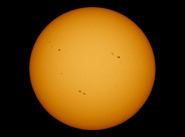 Солнце 17.08.2023 г.  Группа пятен AR- 13405/ 13407/13403. - астрофотография