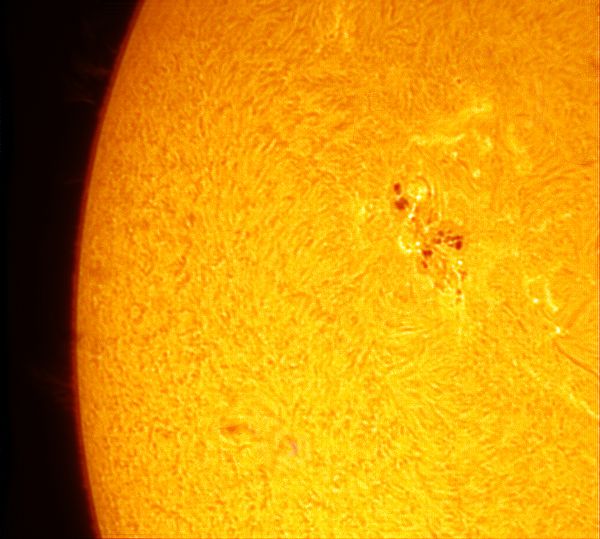 Солнечные пятна от 22.05.2022 - астрофотография