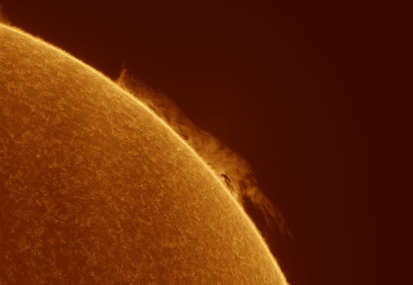 Large prominence 11.09.2025 - Astrophotography