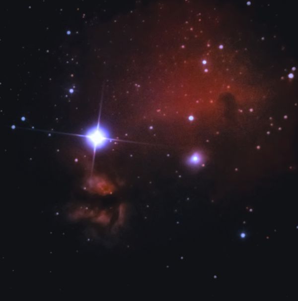Туманность Пламя и Конская голова 10.11.2022 - астрофотография