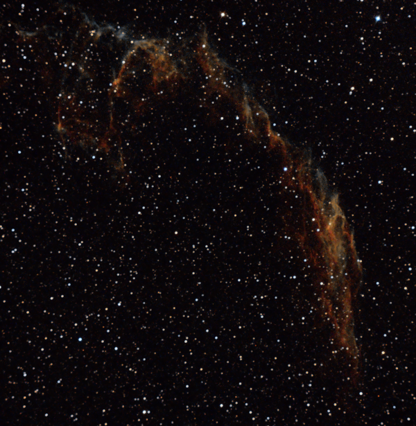 Fragment of the Veil Nebula (NGC 6992) - Astrophotography