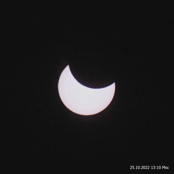 Затмение Солнца в Липецке 2022.10.25 - астрофотография