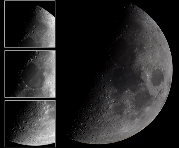 Луна. Первая четверть. 30.11.22 - астрофотография