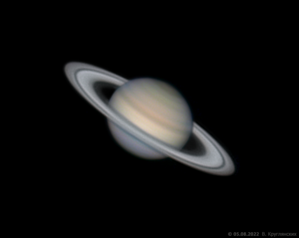 Сатурн 5 августа 2022 - астрофотография