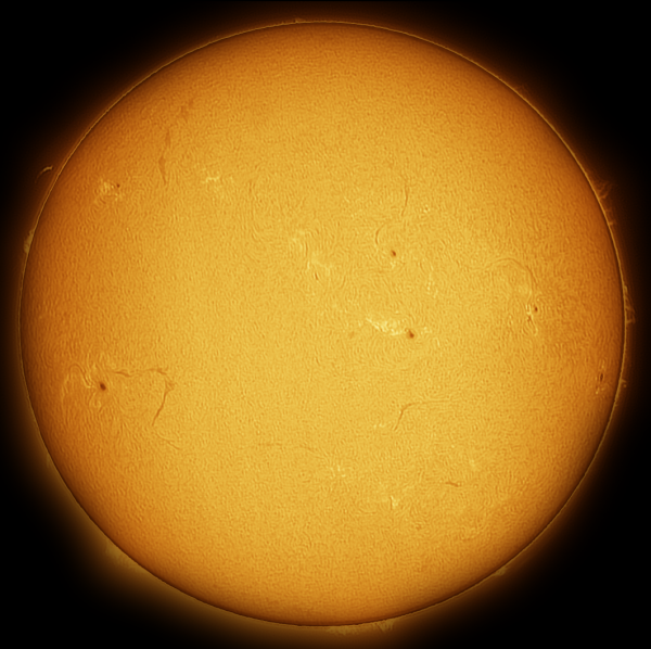 Хромосфера Солнца вечером 05.08.2023 - астрофотография