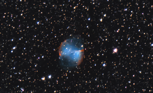 Планетарная туманность Гантель М27 - астрофотография