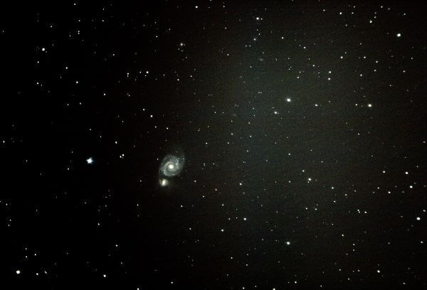 М 51 Галактика Водоворот  - астрофотография