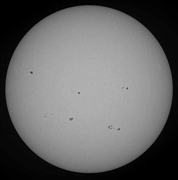Active September Sun with sunspot groups (19.09.2025) - Astrophotography