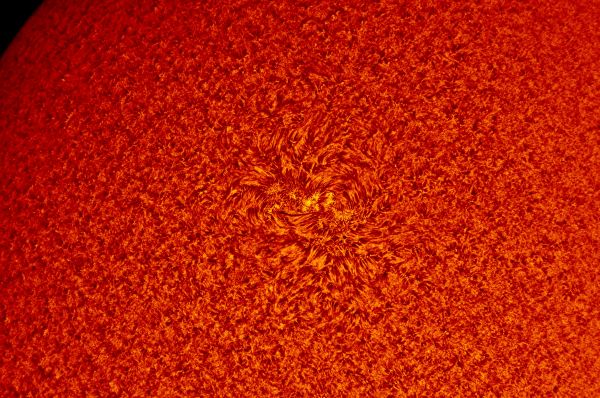 2018.05.12 Sun AR2709 closeup H-Alpha - астрофотография