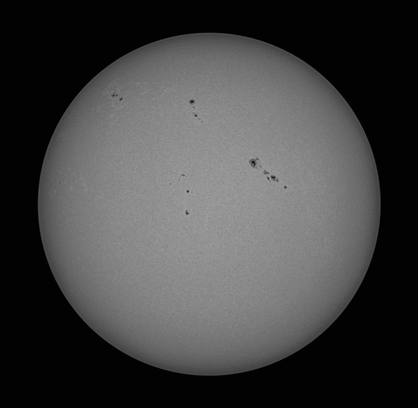 Active Sun with sunspot groups on April 26, 2026 - Astrophotography