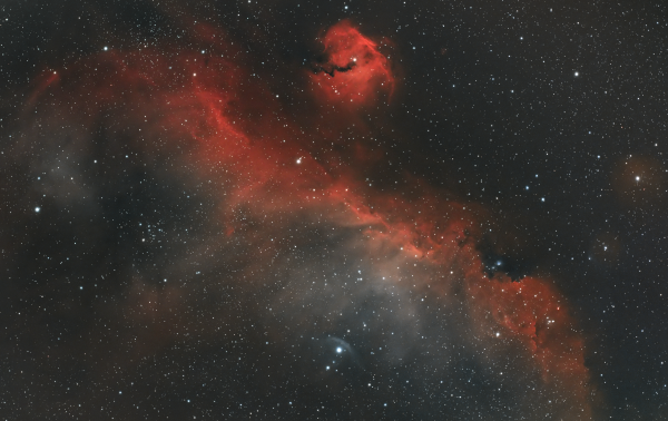 Seagull Nebula, IC 2177 - астрофотография