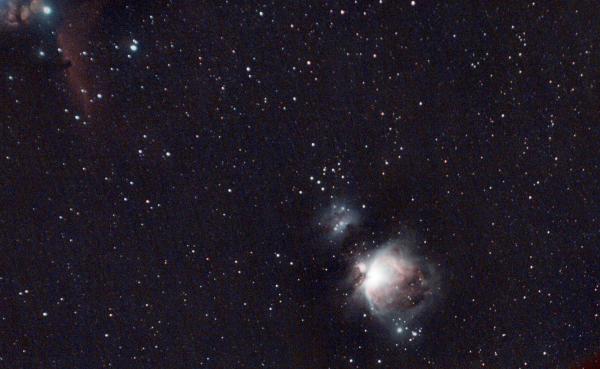 M42 Туманность Ориона, туманность конская голова, туманность бегущий человек, туманность пламя - астрофотография