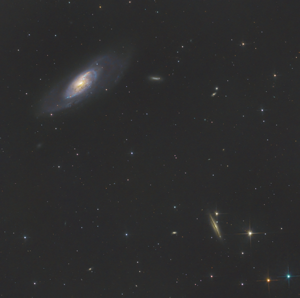 M106 и NGC4217 - астрофотография