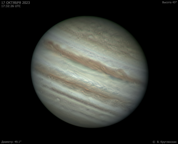 Юпитер. 17 октября 2023 - астрофотография