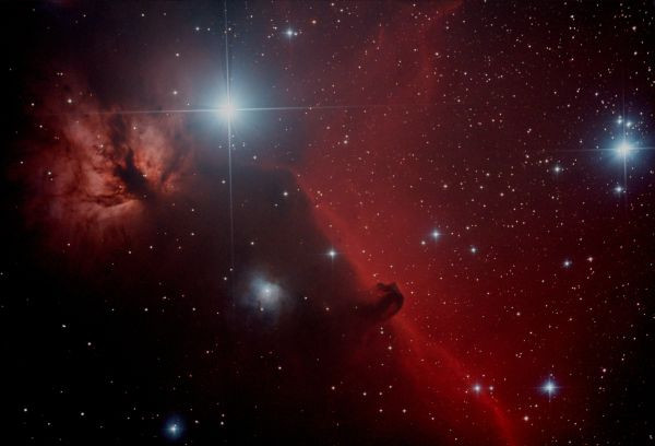 Flame and Horsehead Nebulae - Astrophotography