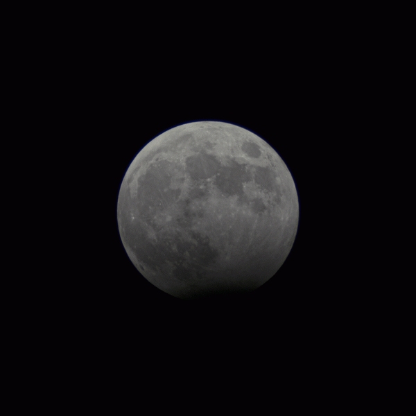 Анимация лунного затмения 29.10.2023 - астрофотография