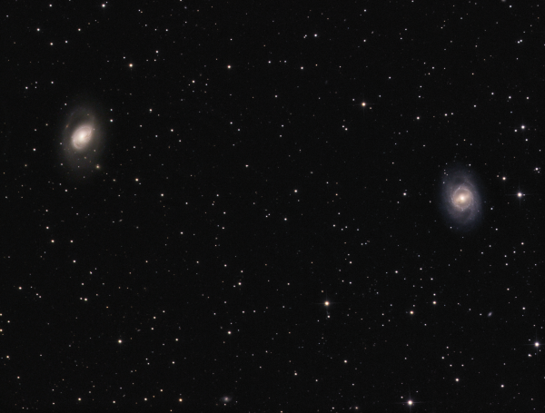 M 95, M96 in Leo LRGB - астрофотография