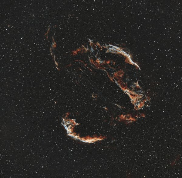 The Cygnus Loop, the Veil, the Fisherman's Net. - Astrophotography