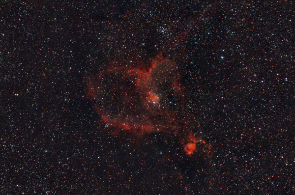 The Heart Nebula, IC 1805 - астрофотография