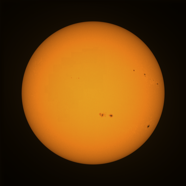 Солнце и его пятна от 28.05.2023 - астрофотография