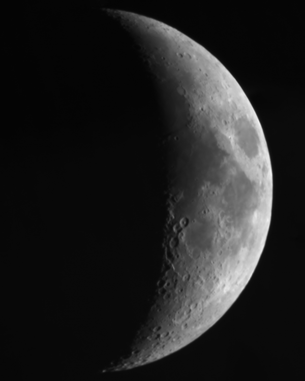луна. панорама из трёх кадров - астрофотография