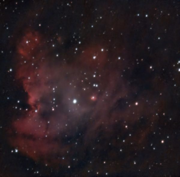 Голова обезьяны NGC 2174 - астрофотография