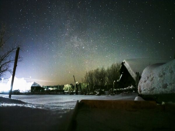 Night sky with smartphone - астрофотография