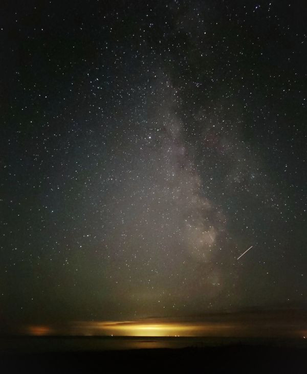 The Milky Way over Lake Peipus. - Astrophotography