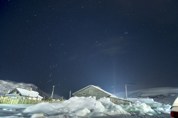 Ночь в Териберке  - астрофотография