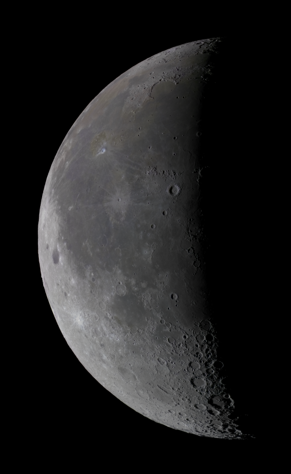 Полная панорама Луны, 20 фрагментов - астрофотография