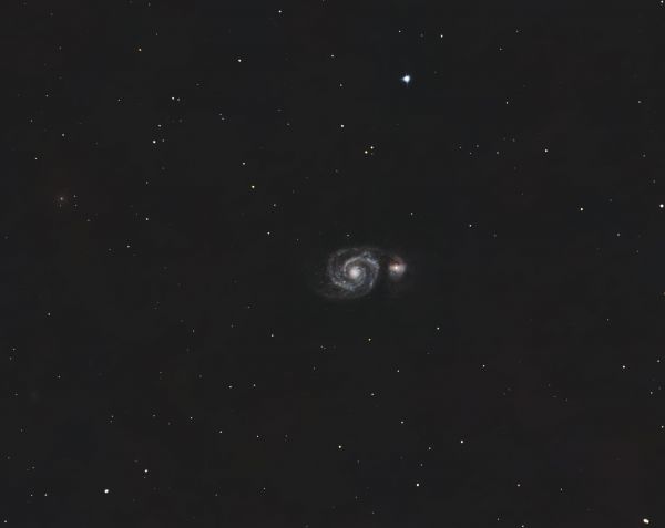 Галактика Водоворот (m 51) - астрофотография