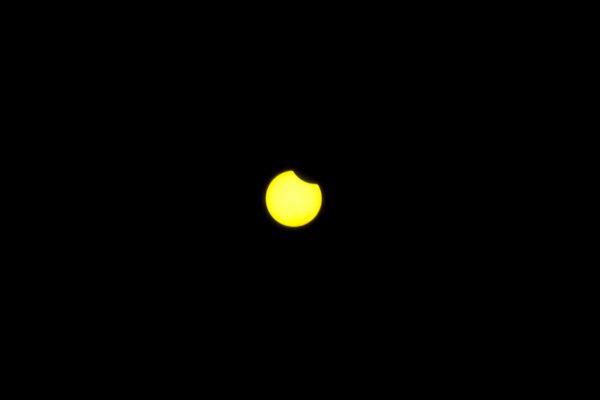 Частичное солнечное затмение 10.06.21 14:16 - астрофотография