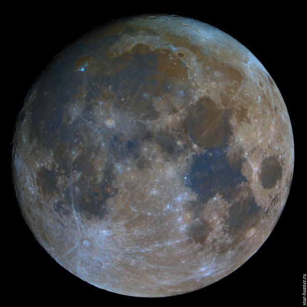 Color Moon, September 13, 2019, 00:20 (UTC +3) - астрофотография